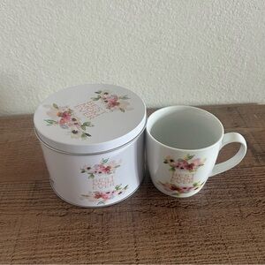 Home Essentials Best Mom Ever Floral Mug and Tin Set - White with Pink Floral